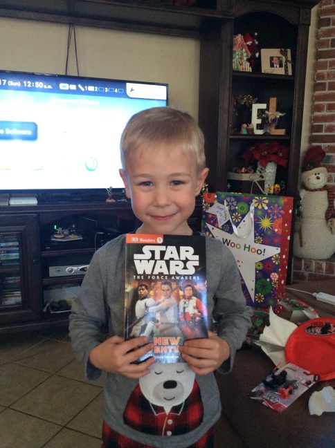 Hiatt with a Star Wars book